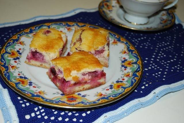 Zwetschkenkuchen mit Grießguss