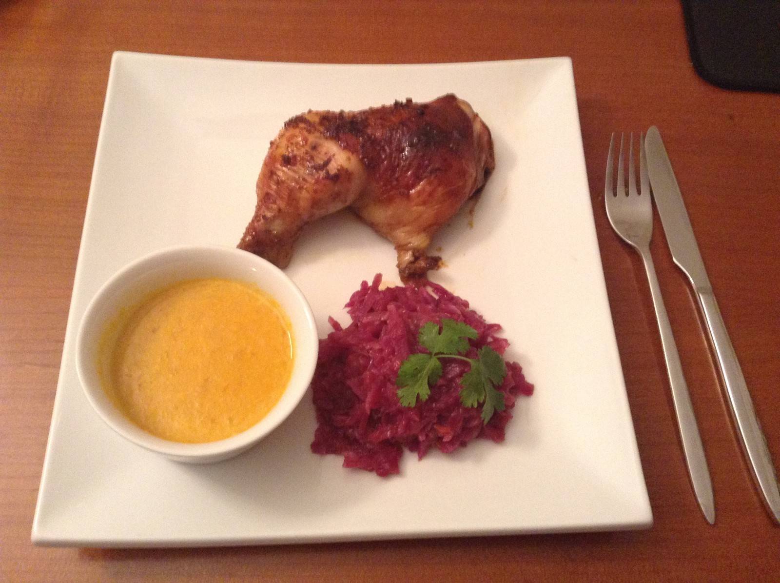 Hühnerkeulen in Mandarinen-Ingwer Marinade Rezept - ichkoche.de Hühnerkeulen in Mandarinen-Ingwer Marinade Rezept - ichkoche.de