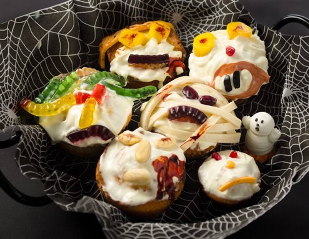 Spukige Halloween-Cupcakes Spukige Halloween-Cupcakes