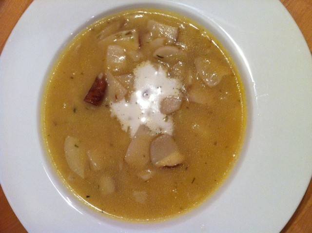 Schnelle Kartoffel-Steinpilz-Suppe