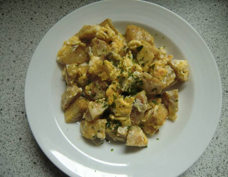 G'röste Knödel mit Ei G'röste Knödel mit Ei