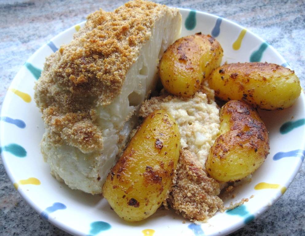 Gratinierter Karfiol mit Karamellerdäpfeln Gratinierter Karfiol mit Karamellerdäpfeln