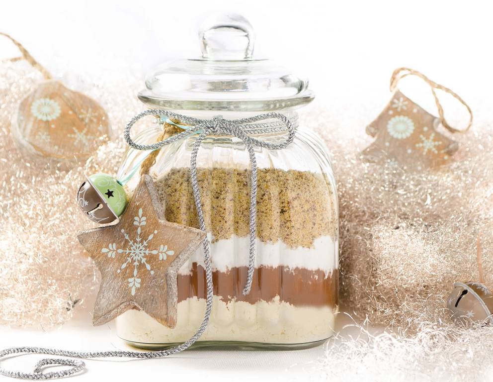 Vanille-Kakao-Kipferln / Backmischung im Glas Vanille-Kakao-Kipferln / Backmischung im Glas