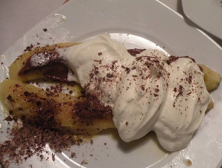 Banane im Leintuch
