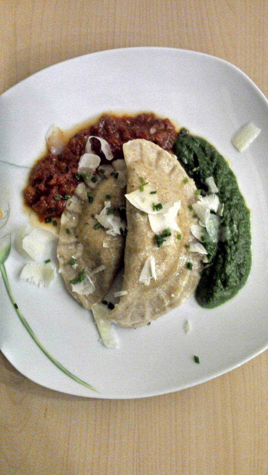 Kürbis-Schinken-Teigtaschen