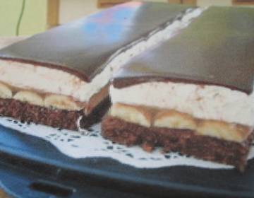 Bananenschnitten mit Schlagobers Bananenschnitten mit Schlagobers