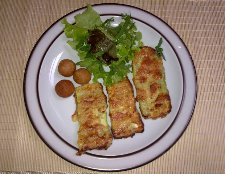 Zucchini in Parmesankruste Zucchini in Parmesankruste