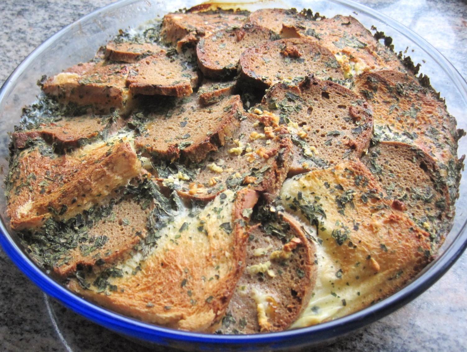 Fisch-Brot-Auflauf