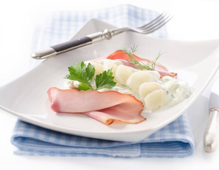 Schwarzwurzeln auf Schinken Schwarzwurzeln auf Schinken