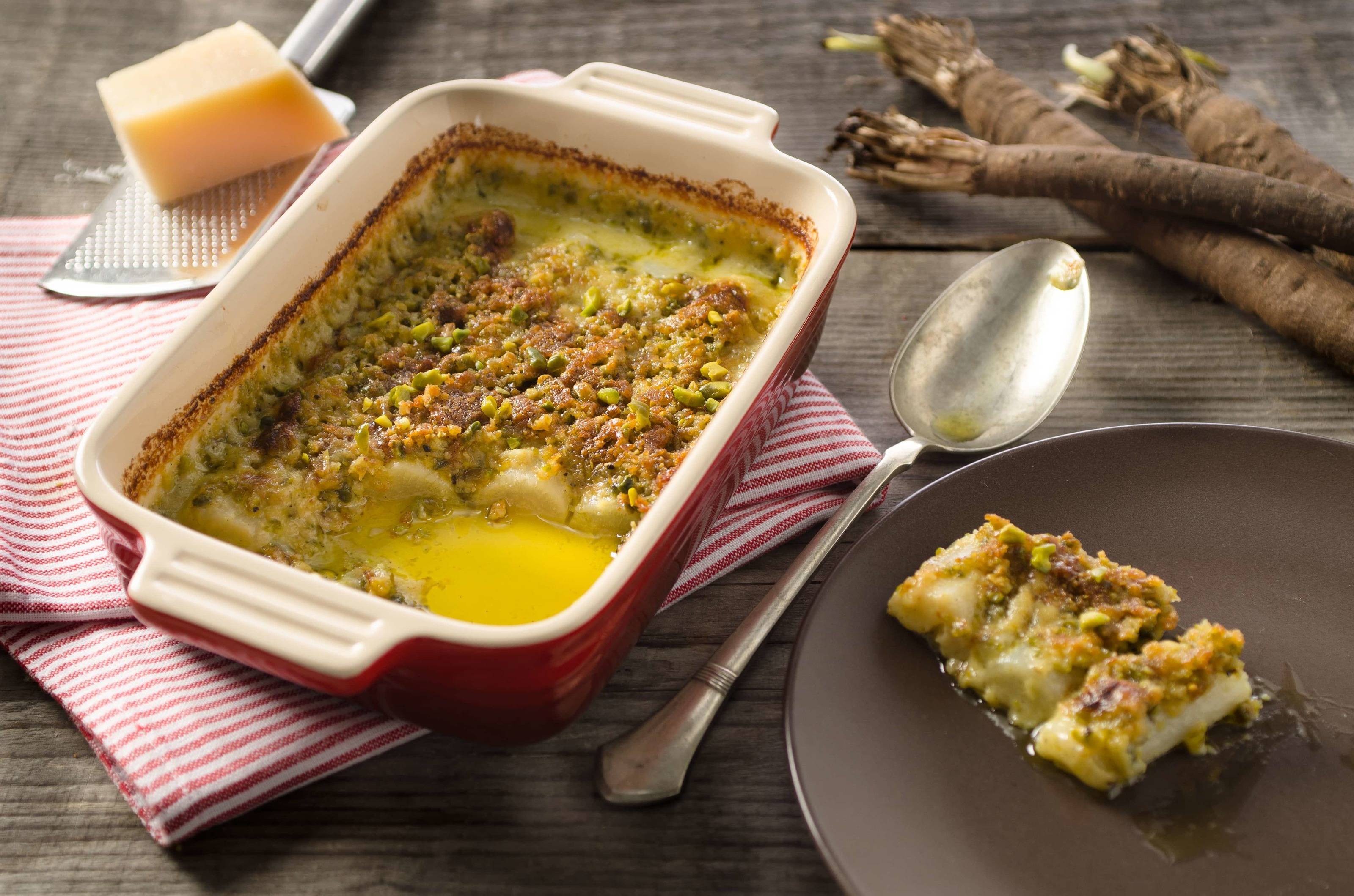 Schwarzwurzeln mit Pistazienkruste Rezept