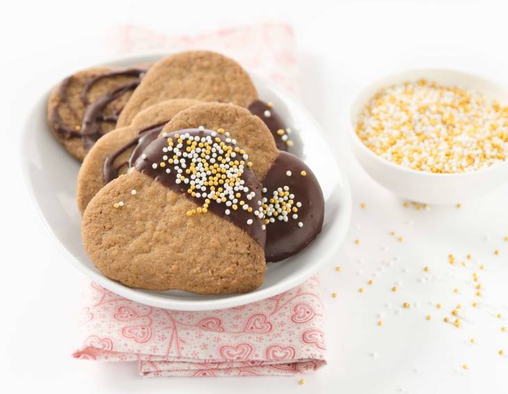 Mürbteig-Herzen Mürbteig-Herzen