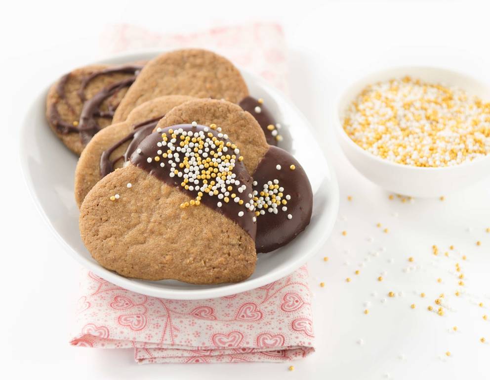 Mürbteig-Herzen Mürbteig-Herzen