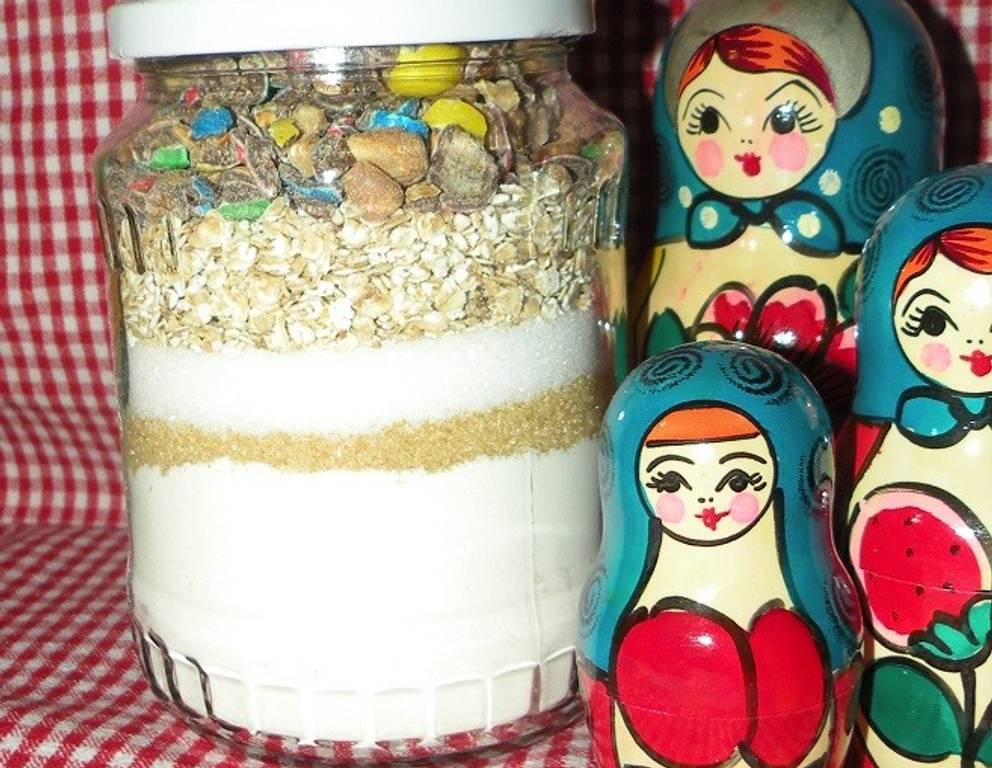 M&Ms Kekse im Glas Backmischung M&Ms Kekse im Glas Backmischung