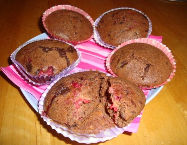 Schoko-Himbeer-Muffins