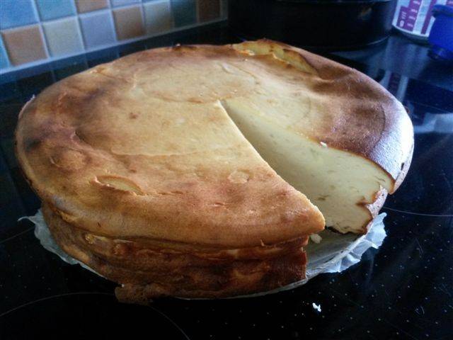 Einfacher Topfenkuchen