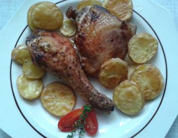 Mediterrane Hühnerkeulen Mediterrane Hühnerkeulen