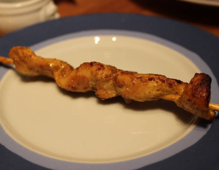 Pikante Hühnerfleischspieße Pikante Hühnerfleischspieße