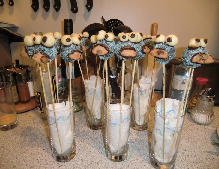 Cookiemonster Cake Pops