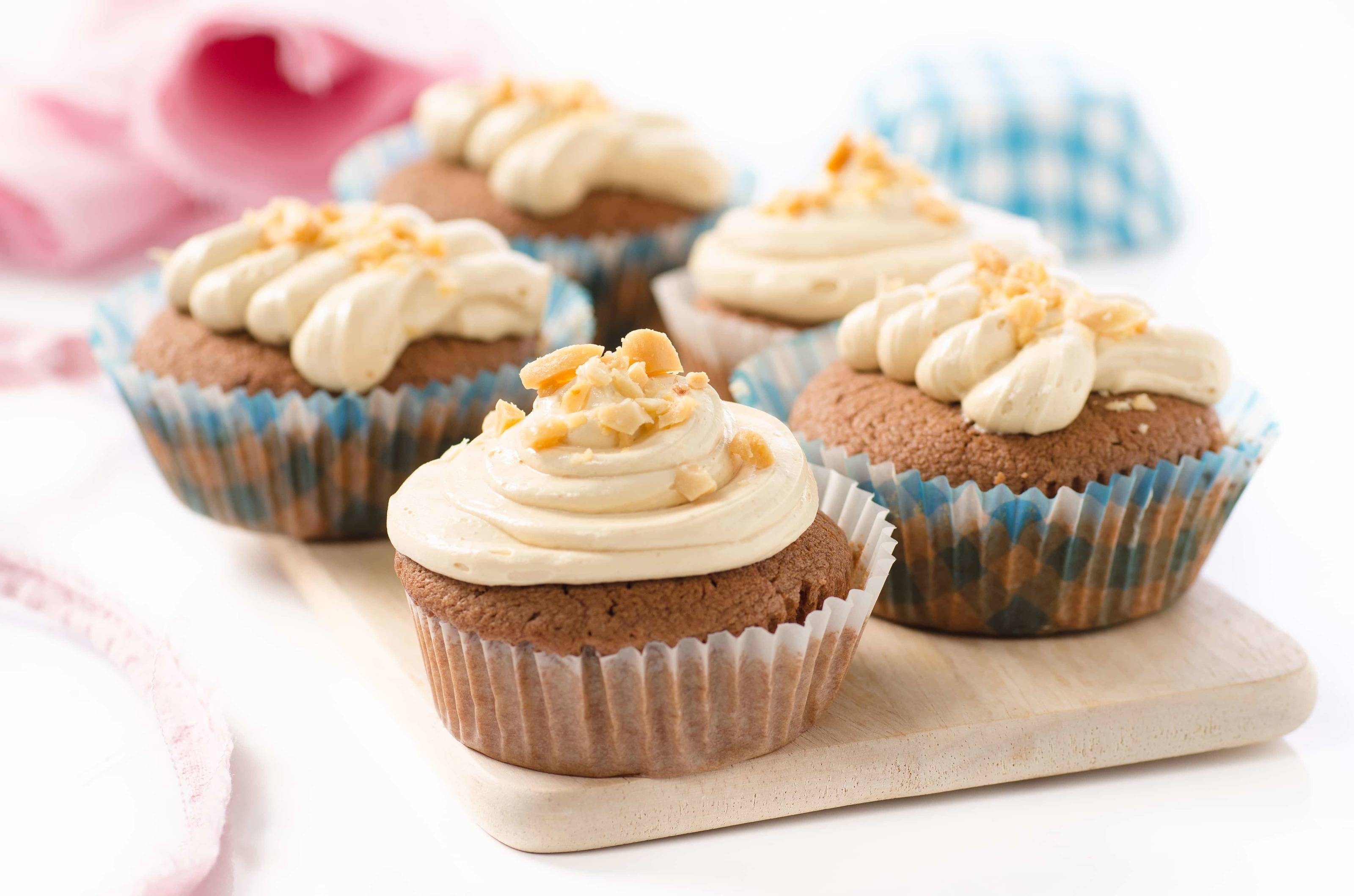 Schokoladen-Erdnussbutter-Muffins