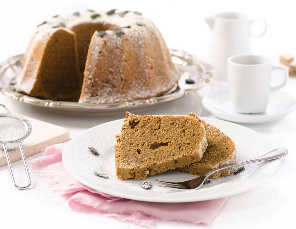 Kürbis-Vollkornschnitten-Gugelhupf Kürbis-Vollkornschnitten-Gugelhupf