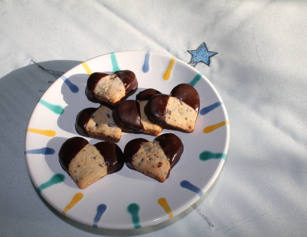 Orangen-Schoko-Herzen Orangen-Schoko-Herzen