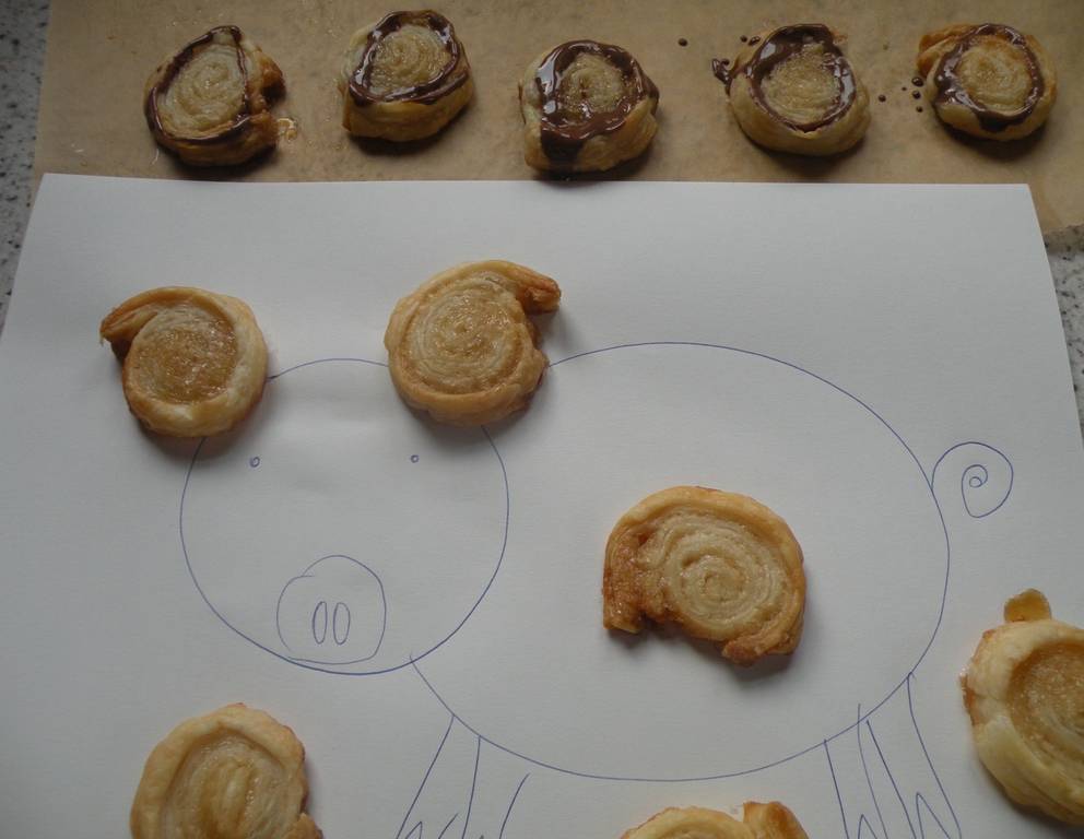 Gezuckerte Schweinsohren Gezuckerte Schweinsohren