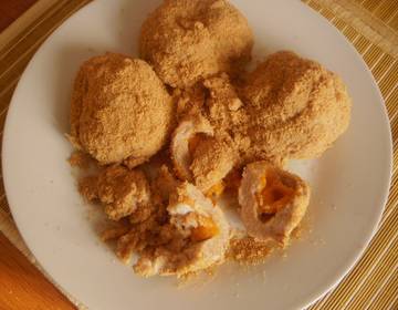 Marillenknödel aus Dinkelvollkornmehl