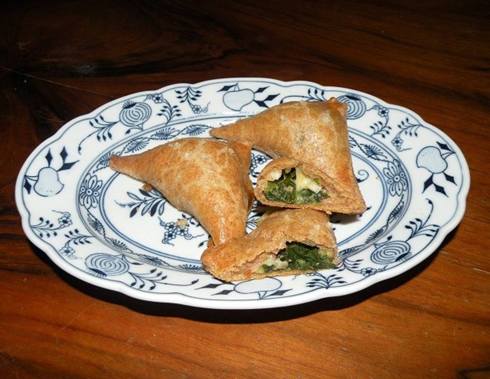 Dinkel-Spinat-Eckerln Dinkel-Spinat-Eckerln