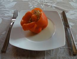 Gefüllte Paprika (vegan) Gefüllte Paprika (vegan)