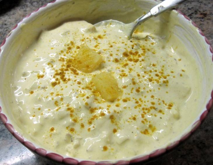 Ananas-Curry-Sauce für Fondue Ananas-Curry-Sauce für Fondue