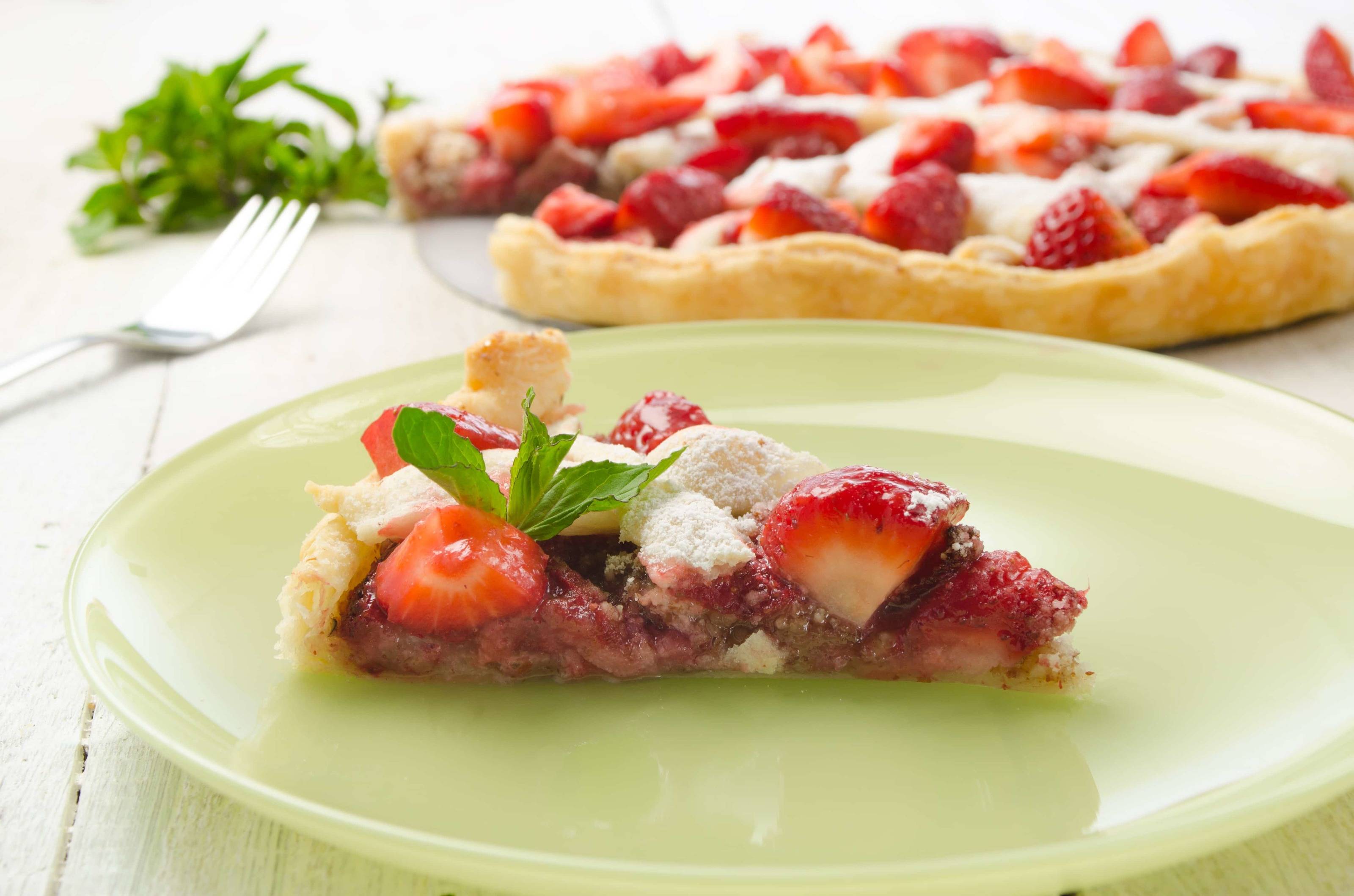 Erdbeertorte mit Karamell