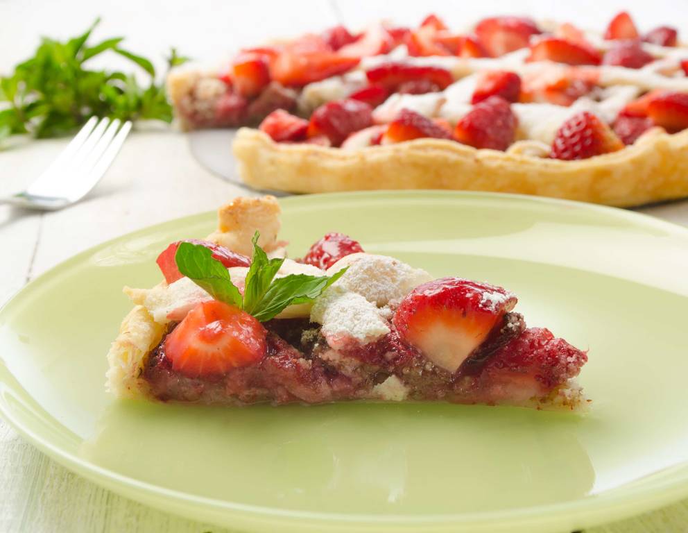 Erdbeertorte mit Karamell Erdbeertorte mit Karamell