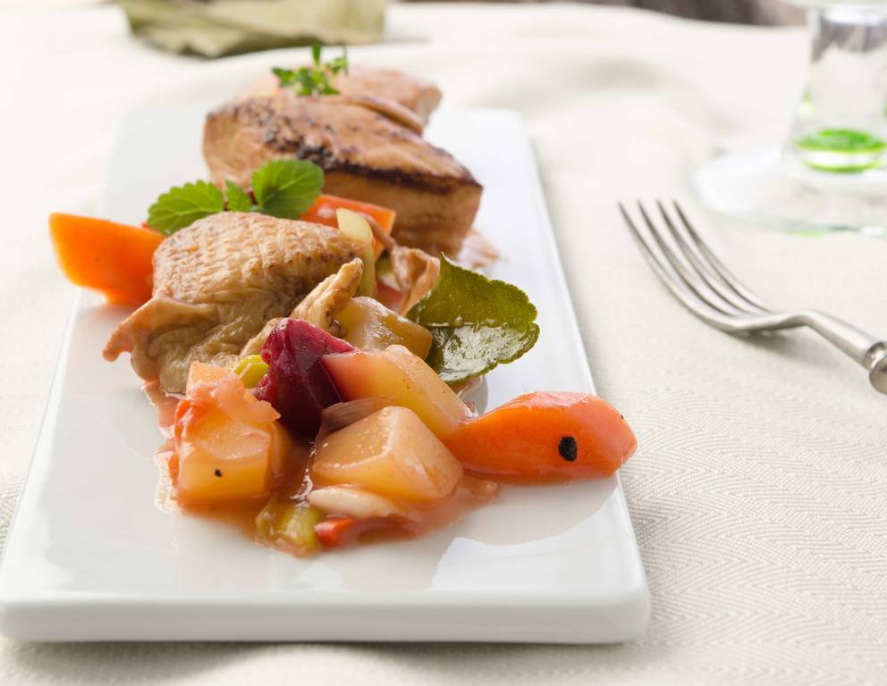 Hühnerkeulen süß-sauer Hühnerkeulen süß-sauer