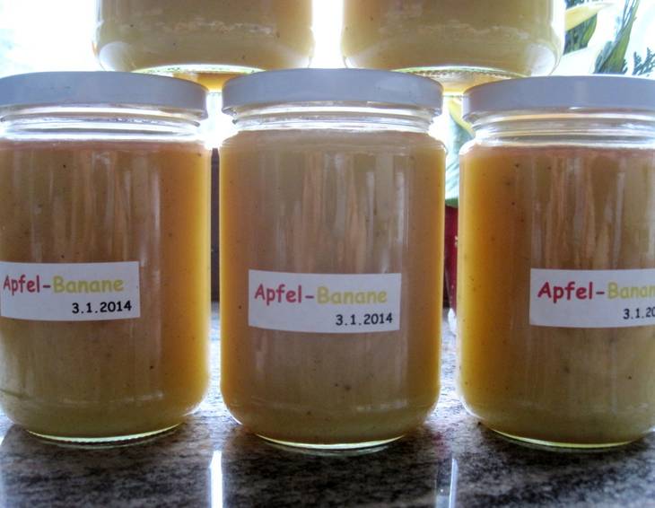 Apfel-Bananen-Marmelade