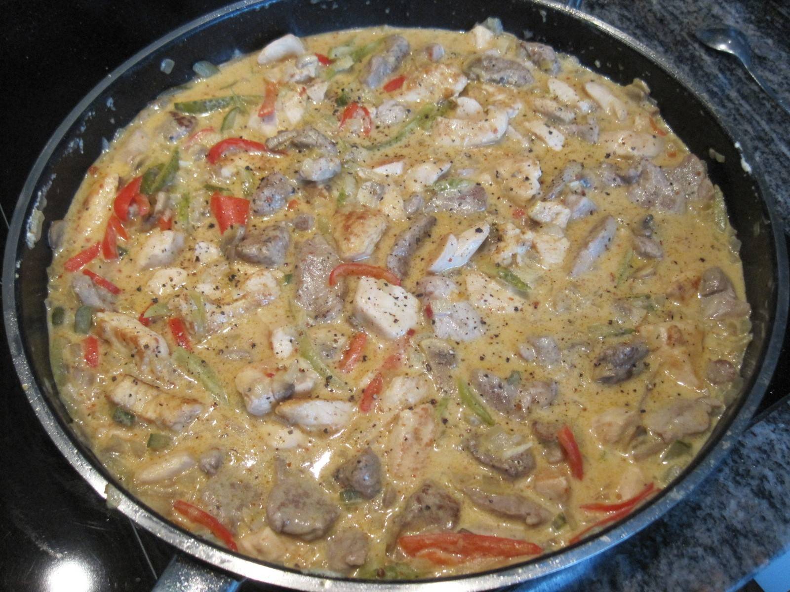 Filetvariationen Stroganoff