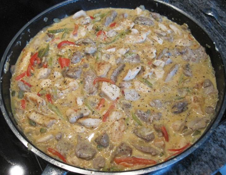 Filetvariationen Stroganoff