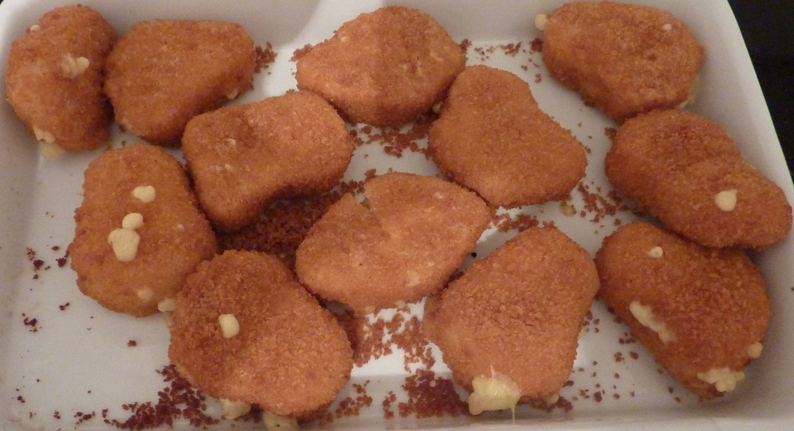 Hühnernuggets mit Käse