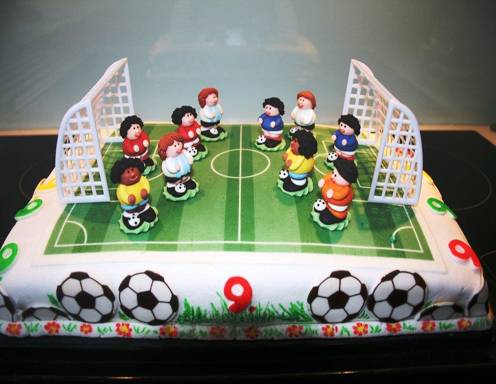 Fußballspiel Torte