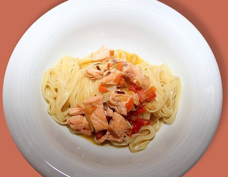 Lachs-Tagliatelle à la Micha