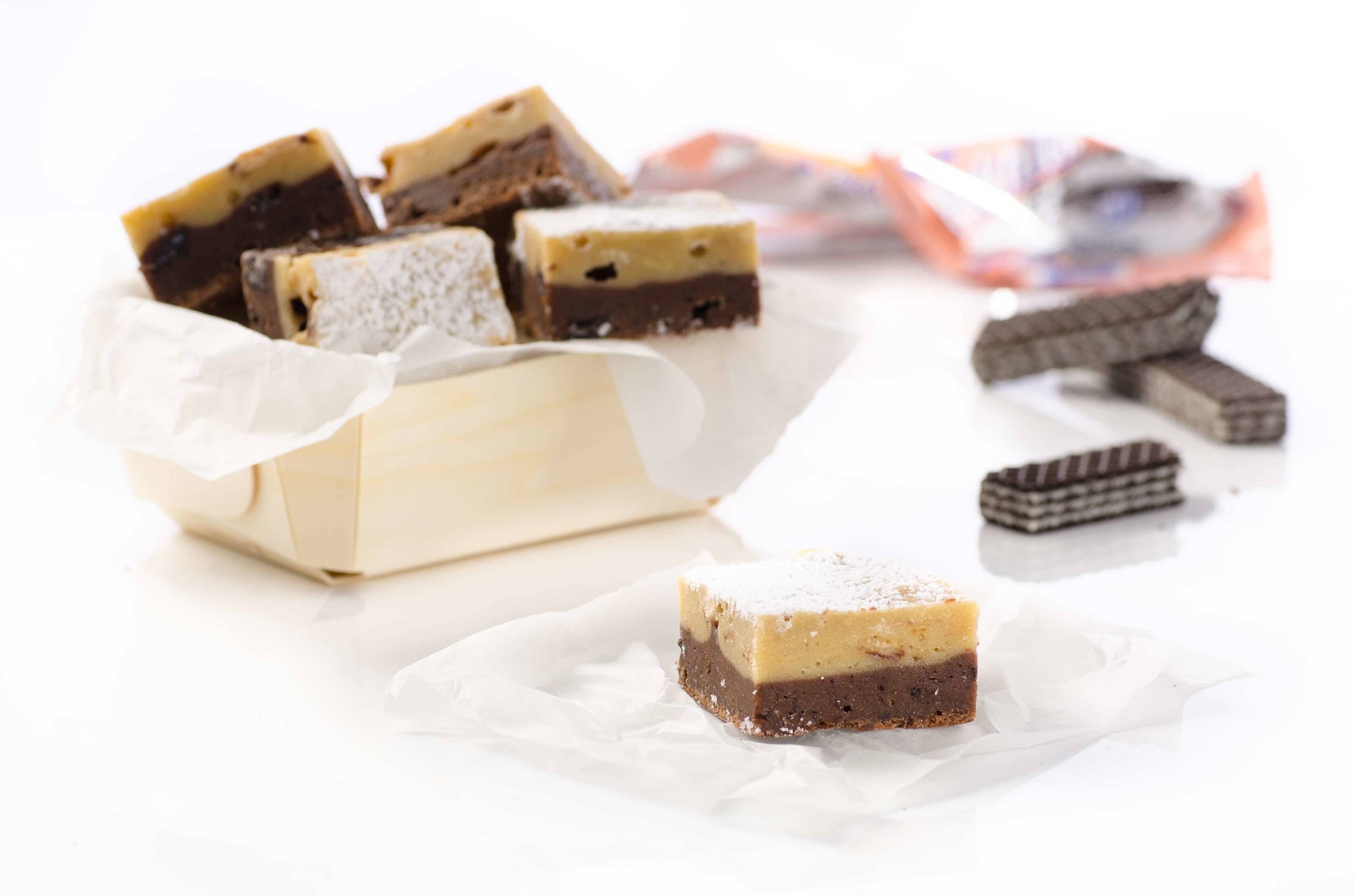 Schwarz-Weiß-Brownies