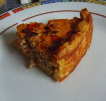 Paprikakuchen mit Faschiertem