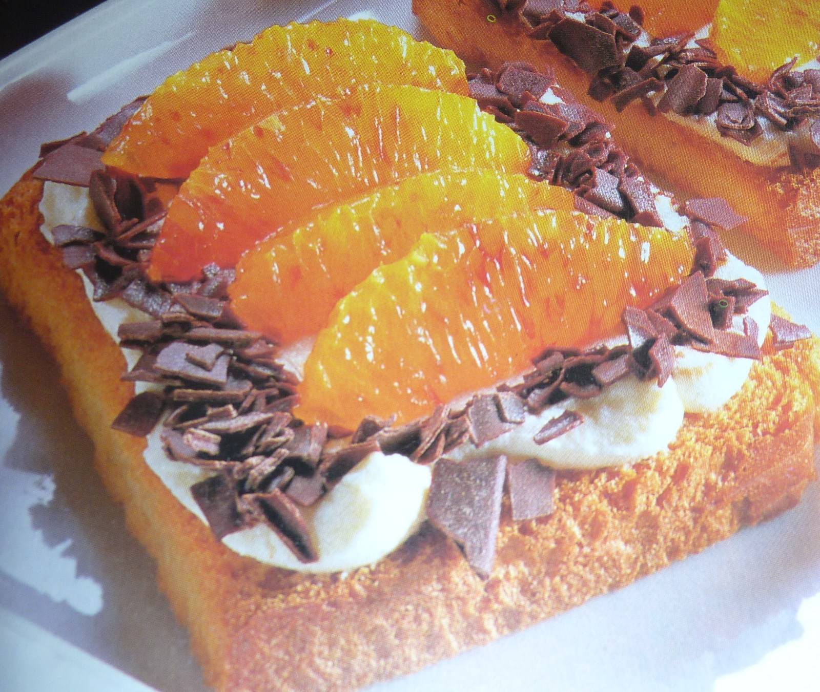 Topfenschnitten mit Mandarinen