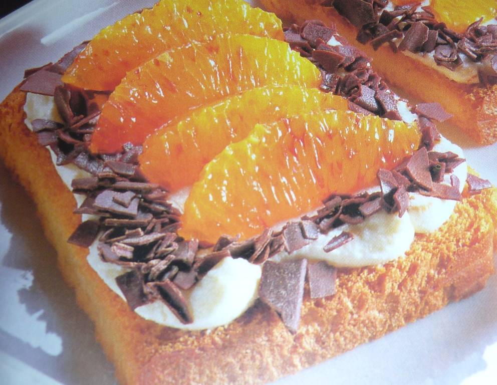 Topfenschnitten mit Mandarinen Topfenschnitten mit Mandarinen