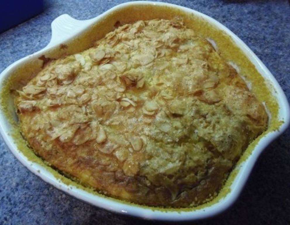 Reisauflauf mit Mandelkruste Reisauflauf mit Mandelkruste