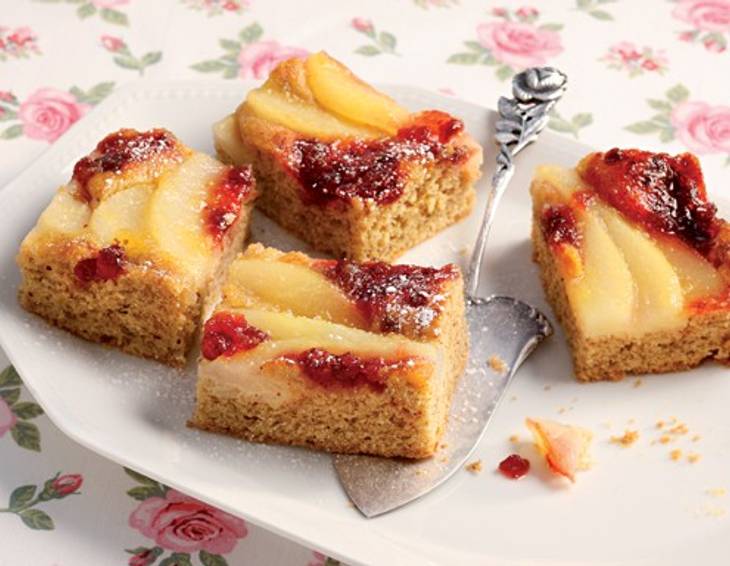 Preiselbeer-Birnen-Kuchen Preiselbeer-Birnen-Kuchen