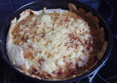 Speck-Paprika-Käse-Kuchen