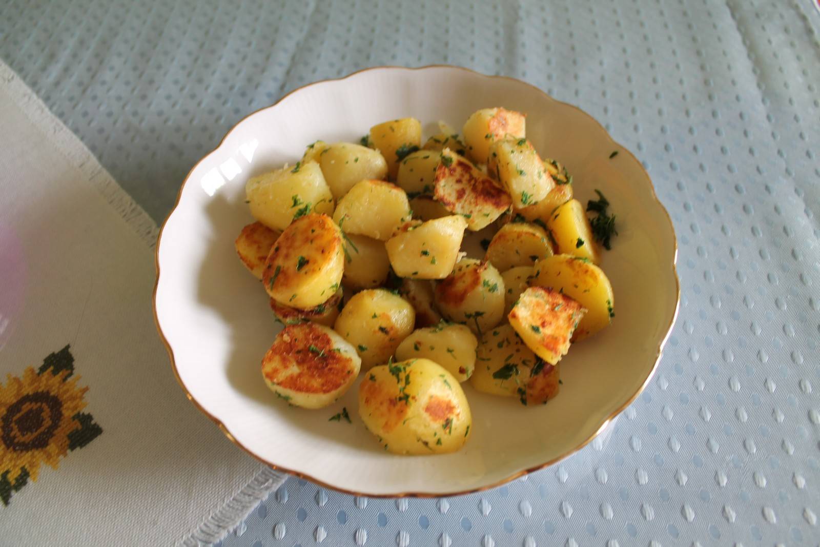 Bratkartoffeln mit Petersilie