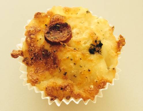 Salami-Pizza-Muffins