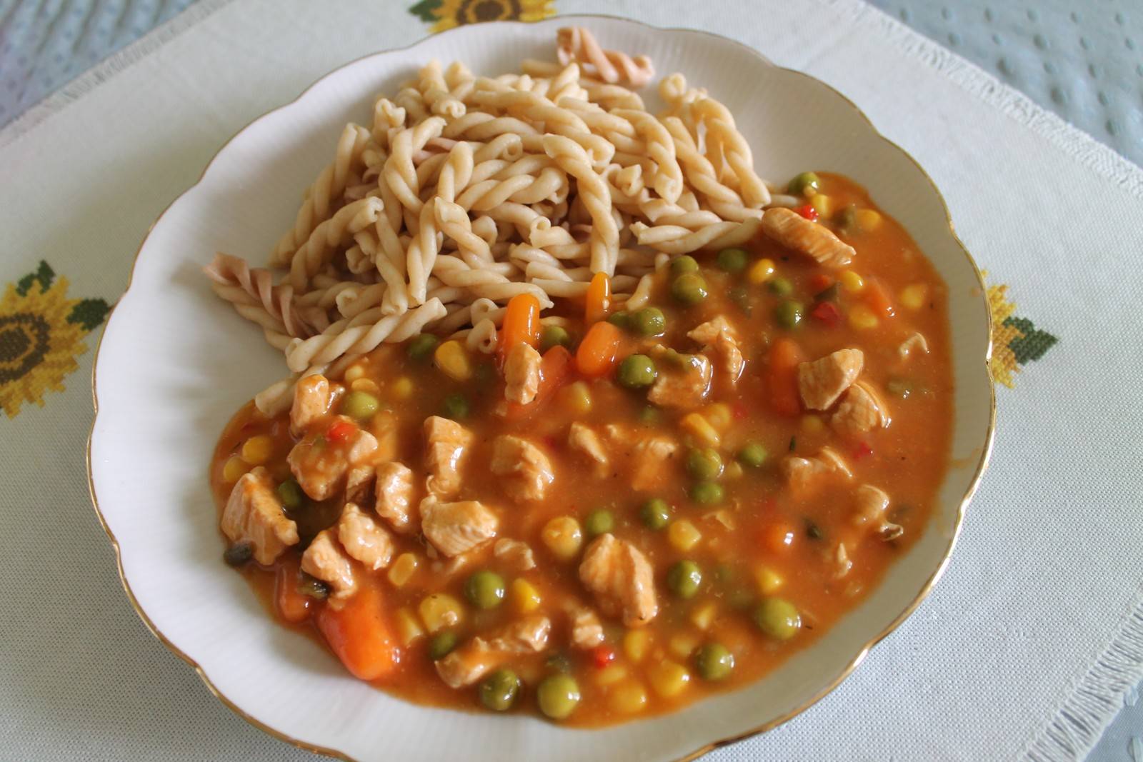 Rezept für Puten-Gemüse-Geschnetzeltes