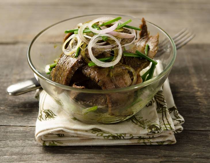 Rindfleischsalat mit Kernöl Rindfleischsalat mit Kernöl